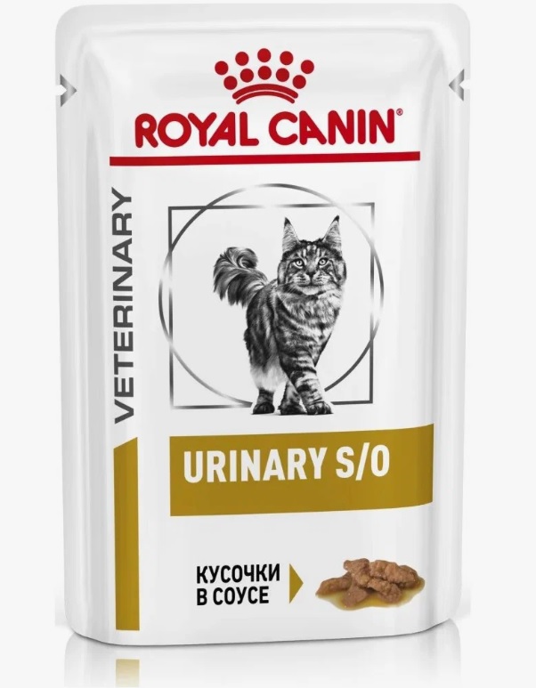 Royal Canin (вет.корма) Паучи кусочки в соусе для кошек при профилактике МКБ (Urinary S/O) 85 гр