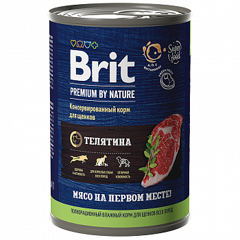 Brit Premium Консервы для щенков всех пород с телятиной, 410 г