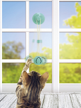 M-Pets игрушка для кошек с дозатором лакомств, 11.5 х10.5 х4 см