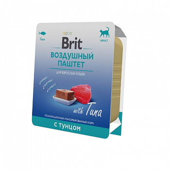 Brit Premium Воздушный паштет с тунцом для взрослых кошек 100 гр 
