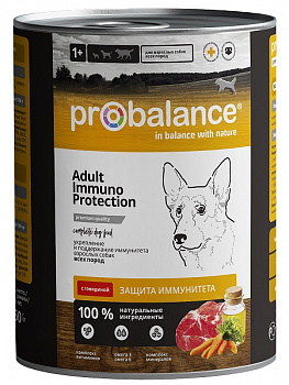 ProBalance Консервы для собак с говядиной (Adult Immuno Protection) 850 гр
