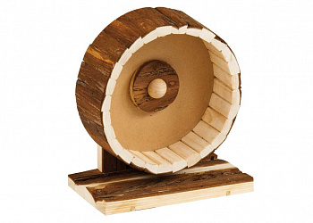 FOP Колесо для грызунов RUOTA малое, линия NATURA, дерево с корой, 21 см (61006670)