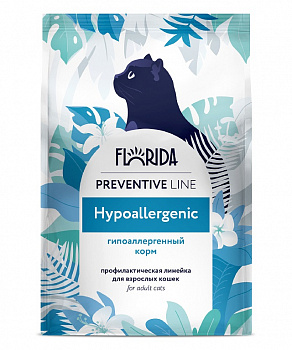 FLORIDA Preventive Line Для кошек Профилактика пищевой аллергии (Hypoallergenic)