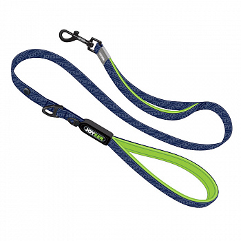Joyser Поводок для собак JOYSER Walk Base Leash XL синий с зеленым, 2,5x120 см