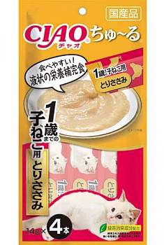 INABA Пюре для котят с Курицей 14гр*4шт
