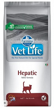 Farmina Vet Life для кошек при заболеваниях печени (Hepatic) 