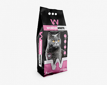 Wonder White Baby Powder наполнитель комкующийся c ароматом детской присыпки 5 кг (6л)