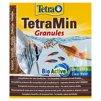 Tetra Min Granules корм для всех видов рыб в гранулах 15 г