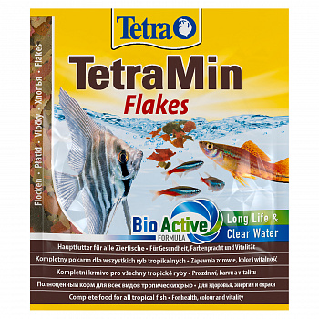 Tetra Min корм для всех видов рыб в виде хлопьев 12 гр