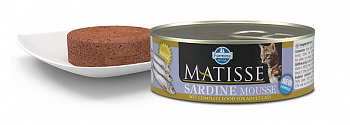 Farmina Matisse Консервы (мусс) для взрослых кошек всех пород, сардины 85 гр