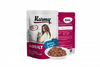Karmy Паучи для Кошек Лосось в соусе 80 гр