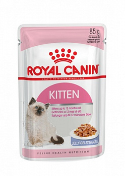 Royal Canin Паучи Кусочки в желе для котят: 4-12 мес. (Kitten Instinctive) 85 гр