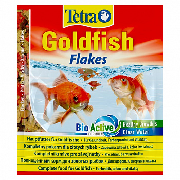 Tetra Goldfish Flakes Корм для золотых рыбок, хлопья 12гр