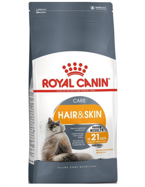 Royal Canin Для кошек "Ухода за шерстью и кожей" (Hair & Skin)