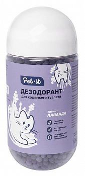 Pet it Дезодорант для кошачьего туалета с ароматом лаванды, 450 г