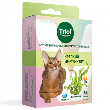 Triol Мультивитаминное лакомство для кошек "Крепкий иммунитет", 33г (22311002)