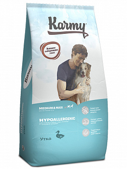 Karmy Для собак Гипоаллергенный Медиум и Макси Утка