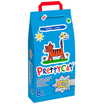 Pretty Cat Наполнитель впитывающий цеолит+силикагель "Aroma Fruit" с ванилью 4кг (8л)