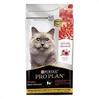 Pro Plan Natur EL для кастрированных кошек, с курицей 1,4 кг