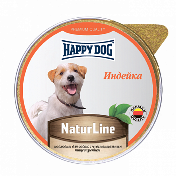 Happy dog Natur Line Ламистер для собак Индейка паштет (НФКЗ) 125 гр