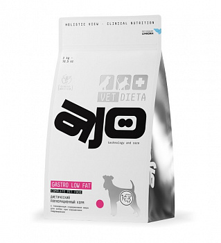 AJO Vet Dieta для собак при нарушении пищеварения (Gastro Low Fat)