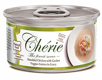 Pettric Cherie Консервы для кошек Курица с овощами в Подливе 80 гр