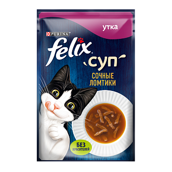Felix Суп Сочные ломтики с уткой 48 гр