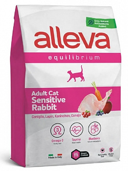 Alleva EQUILIBRIUM Cat Adult Sensitive Rabbit Для кошек с кроликом