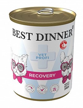 Best Dinner Консервы VET PROFI для кошек и собак при анорексии (Recovery) 340 гр