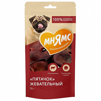 Мнямс лакомство для собак "Пятачок" жевательный 70г