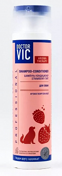 Doctor VIC Шампунь-кондиционер «STRAWBERRY TART» для собак всех пород, 250мл