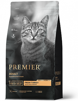 PREMIER Cat Сухой корм для кошек Свежая индейка (Turkey ADULT)