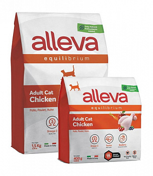 Alleva EQUILIBRIUM Cat Sterilized Chicken Для стерилизованных кошек с курицей