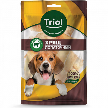 Triol Лакомство для собак Хрящ лопаточный говяжий для собак, 50г