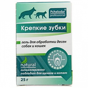 Агробиопром Пчелодар Крепкие зубки. Гель для обработки десен собак и кошек 25мл