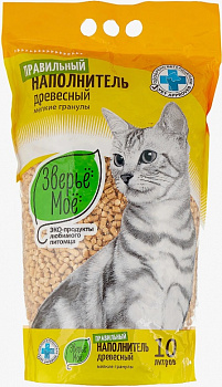 Зверье Мое Древесный мелкие гранулы 10 л